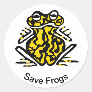 Wildlife - Save FROGS- Australia - Nature Classic Round Sticker