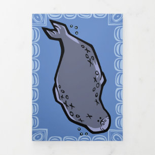 Wildlife Seal Puzzle Greeting Card Trifold