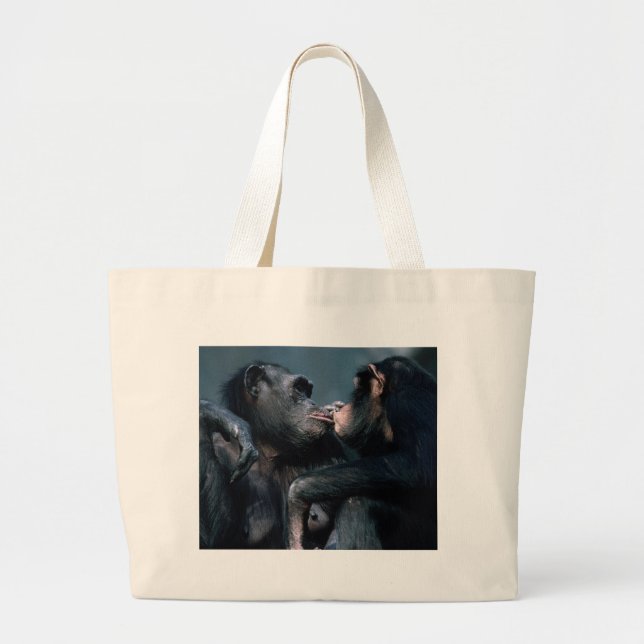 Wildlife Set - Primates 6 Large Tote Bag (Front)