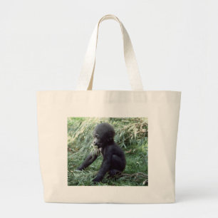 Wildlife Set - Primates 8 Large Tote Bag