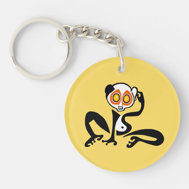 Wildlife - Slow-LORIS - Endangered animal -  Key Ring (Front)