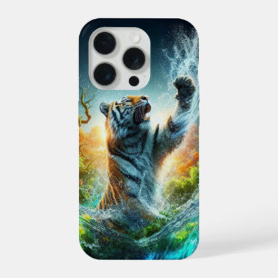 Wildlife Tiger Splash iPhone 15 Pro Case