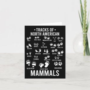 Wildlife Tracks Of North American Mammals - Gift F Card
