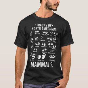 Wildlife Tracks Of North American Mammals - Gift F T-Shirt
