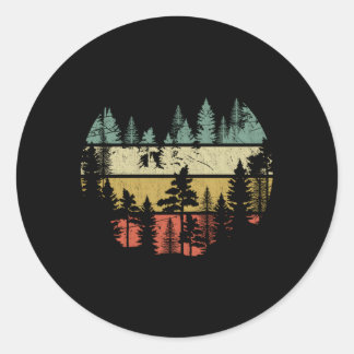 Wildlife Trees Outdoors Nature Forest Classic Round Sticker
