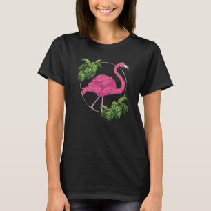 Wildlife Tropical Bird Exotic Animal Lover Pink Fl T-Shirt