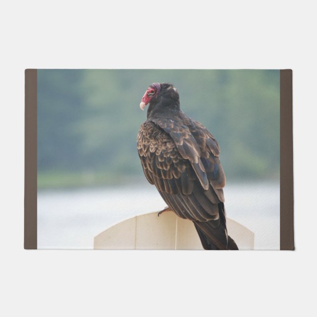 Wildlife Turkey Buzzard Doormat (Front)