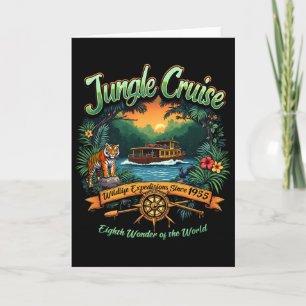 Wildlife Vbs 2025 Park Cruise Trip Vintage Jungle  Card
