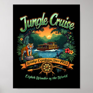 Wildlife Vbs 2025 Park Cruise Trip Vintage Jungle  Poster