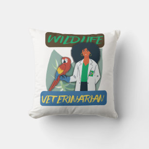Wildlife Veterinarian – Exotic Animal Vet Design Cushion