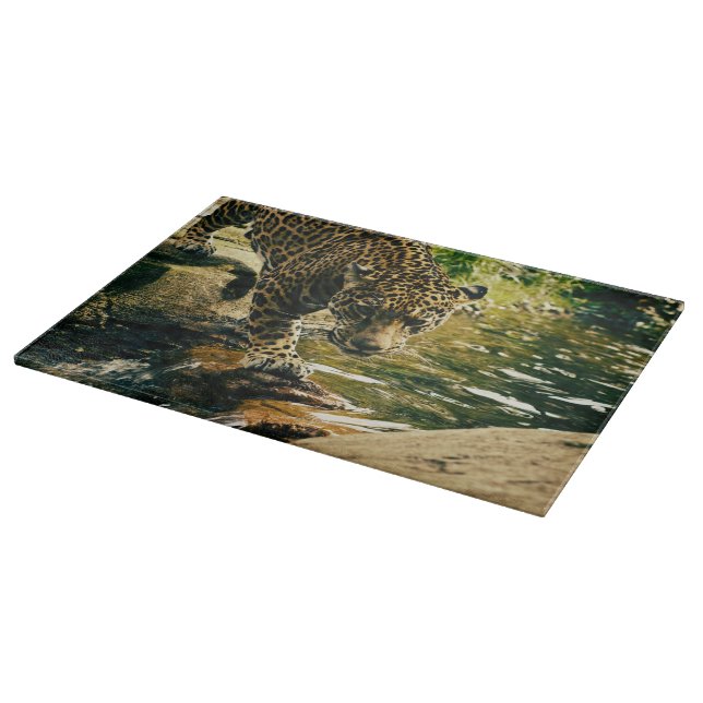 Wildlife Wildcat Animal Leopard Nature Cutting Board (Corner)