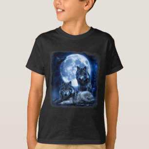 Wildlife wolf howling moon forest nature wild T-Shirt