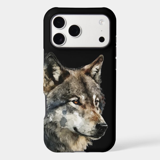 Wildlife Wolves  Wolf Head Animal Art  (Back)