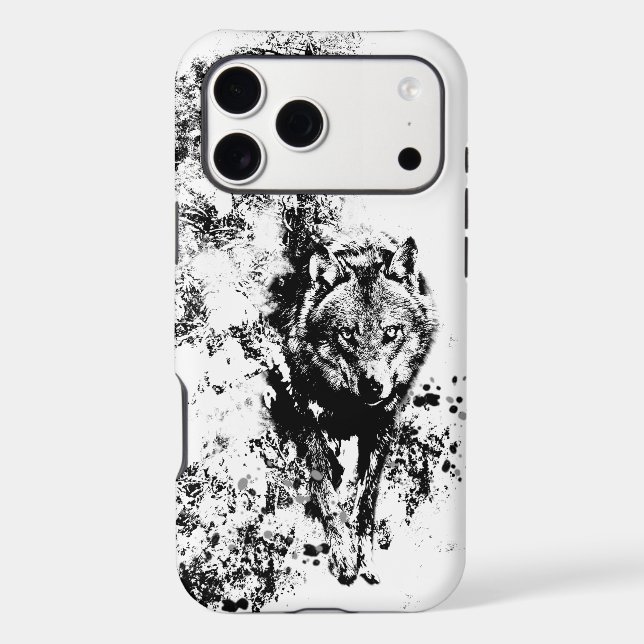 Wildlife Wolves  Wolf Head Animal Art  (Back)