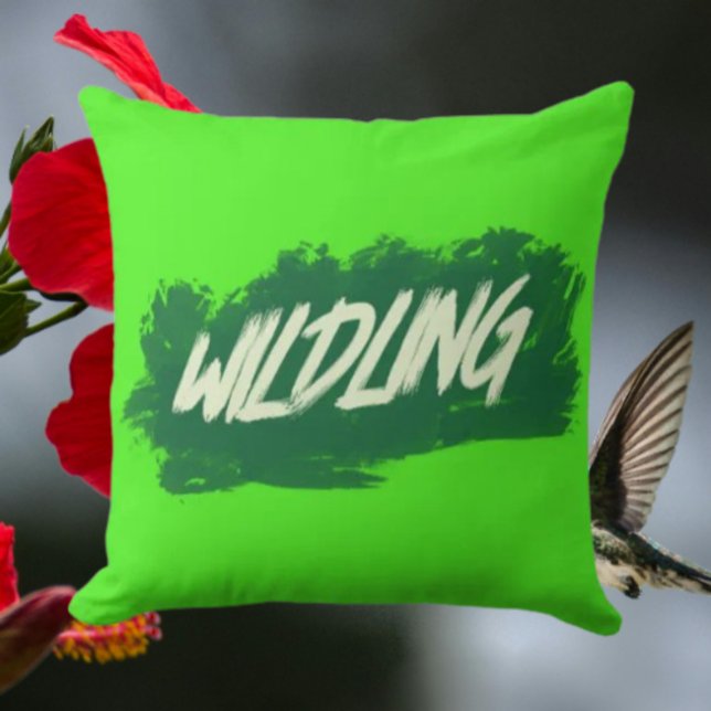 Wildling Brushstroke Throw Pillow (Creator Uploaded)