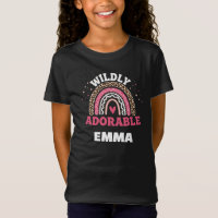 "Wildly Adorable Personalized Girl Tee - Boho Rain