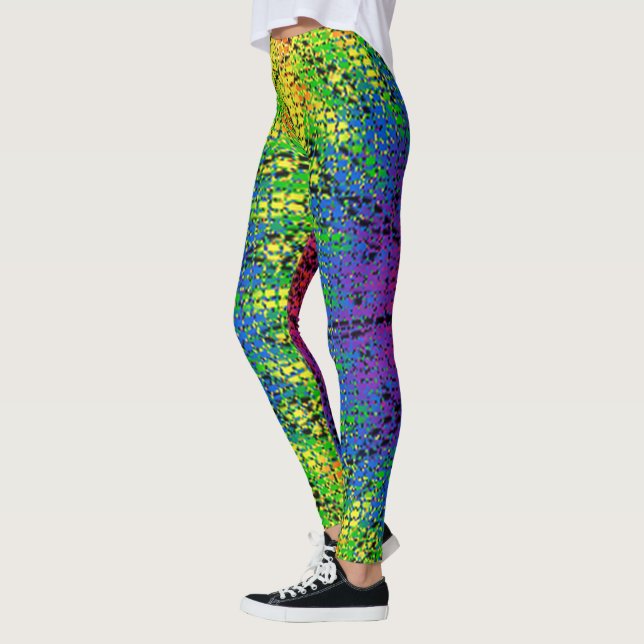 Wildly Colourful Leggings (Left)