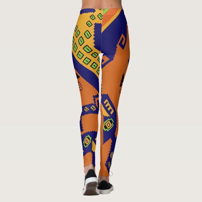 Wildly Crazy Colourful Leggings (Back)
