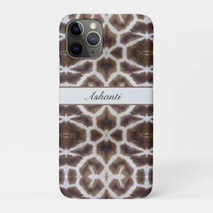 Wildly Elegant Personalised Safari Giraffe Print Case-Mate iPhone Case