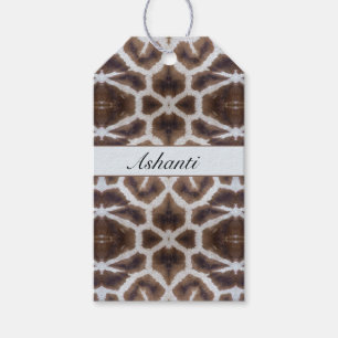 Wildly Elegant Personalised Safari Giraffe Print Gift Tags