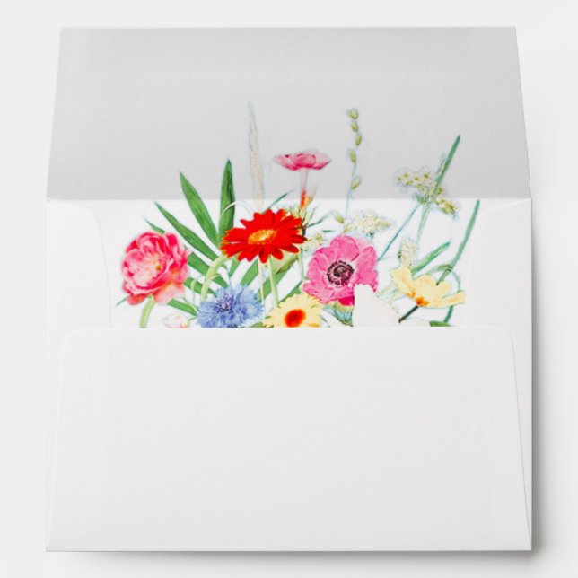 Wildly In Love Bridal Shower Envelope (Back (Bottom))