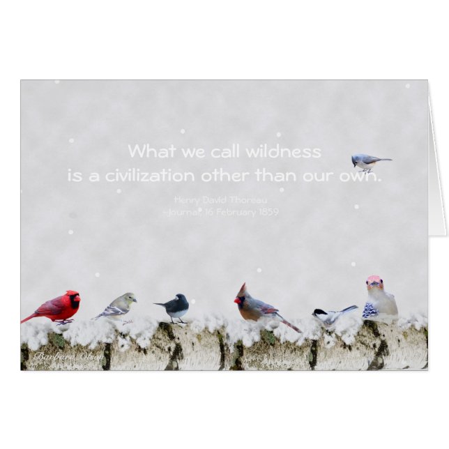 Wildness:a civilisation other than our own~Thoreau (Front Horizontal)