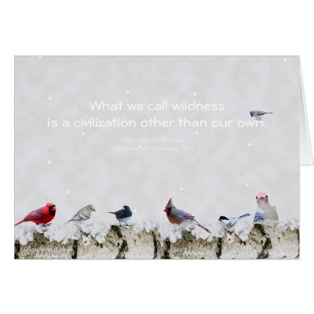 Wildness:a civilisation other than our own~Thoreau (Front Horizontal)