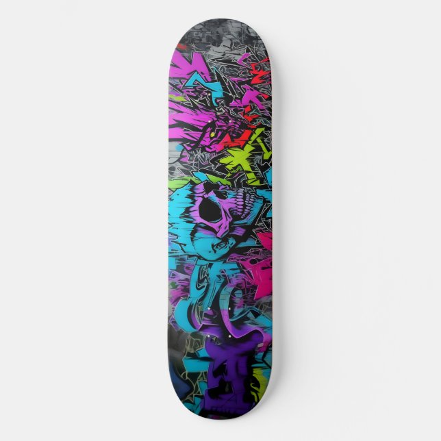 Wildstyle Graffiti 7 Skateboard (Front)