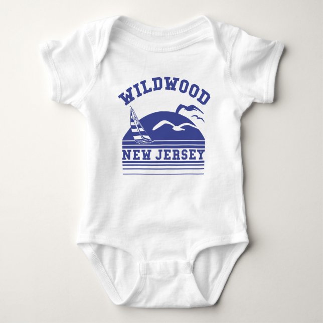Wildwood New Jersey Baby Bodysuit (Front)