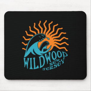 Wildwood New Jersey Beach Front And Back  Mouse Pad