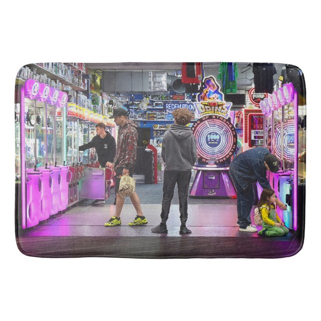Wildwood NJ Boardwalk Arcade Bath Mat (Front)