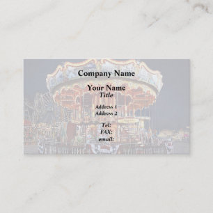 Wildwood NJ – Venetian Carousel at Night Business Card