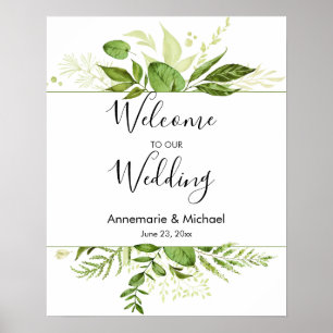 Wildwoods Botanicals Welcome Wedding Sign