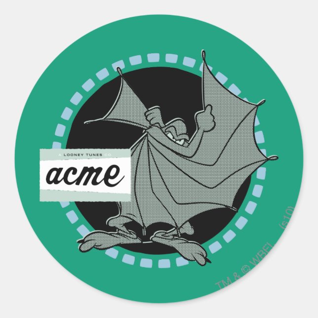WILE E. COYOTE™ Acme Products 5 Classic Round Sticker (Front)