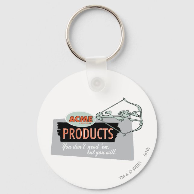 WILE E. COYOTE™ Acme Products 9 Key Ring (Front)