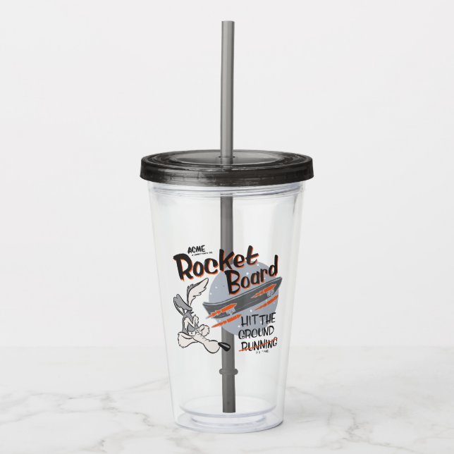 WILE E. COYOTE™ ACME Rocket Board Acrylic Tumbler (Front)