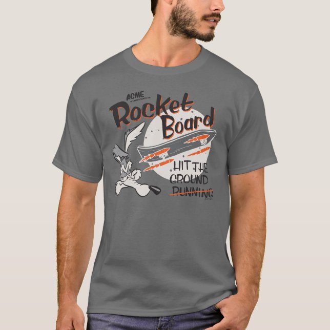 WILE E. COYOTE™ ACME Rocket Board T-Shirt (Front)