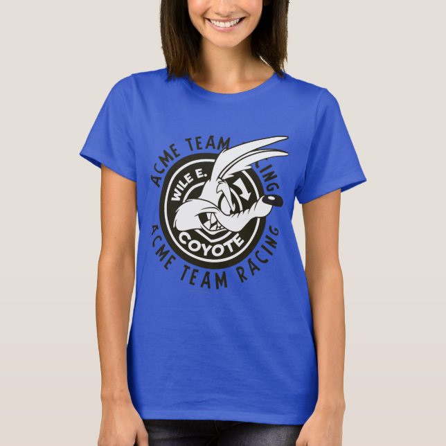 WILE E. COYOTE™ Acme Team Racing B/W T-Shirt (Front)