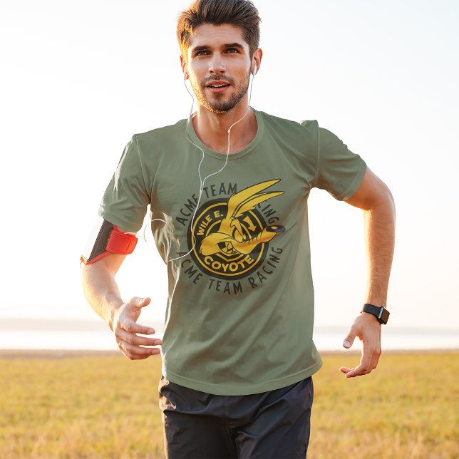 WILE E. COYOTE™ Acme Team Racing T-Shirt (Person wearing t-shirt)