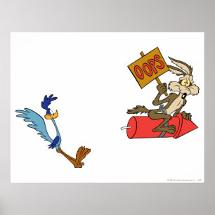 WILE E. COYOTE™ and ROAD RUNNER™ ACME Rocket Poster