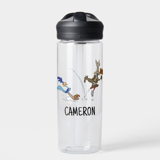 WILE E. COYOTE™ and ROAD RUNNER™ Pogo Stick Water Bottle (Front)
