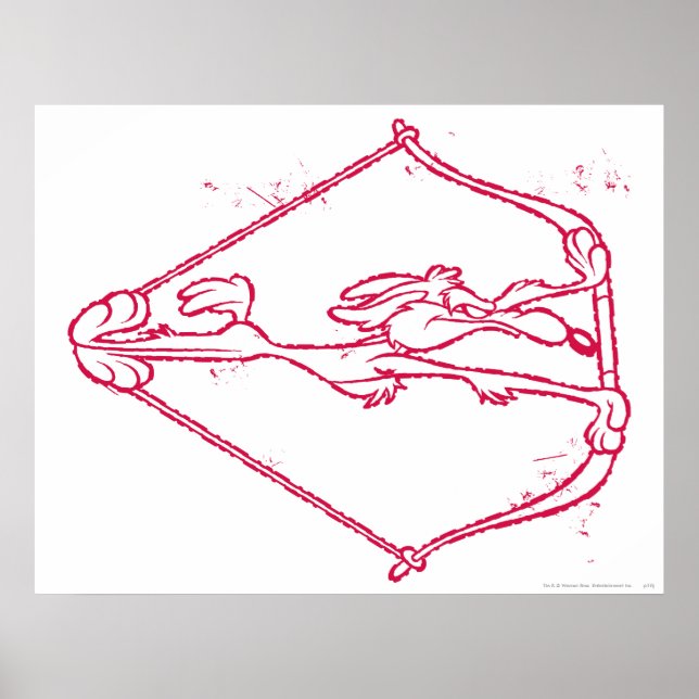 WILE E. COYOTE™ Distressed Archery Poster (Front)