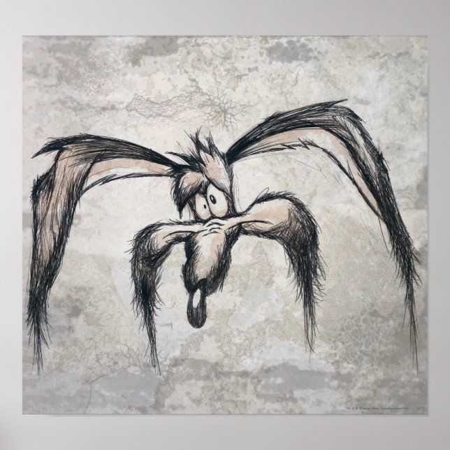 Wile E Coyote Down on his Luck Poster (Front)