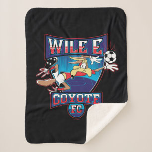 WILE E. COYOTE™ Football Club Badge Sherpa Blanket