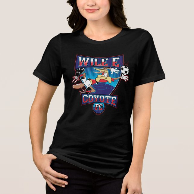 WILE E. COYOTE™ Football Club Badge Tri-Blend Shirt (Front)