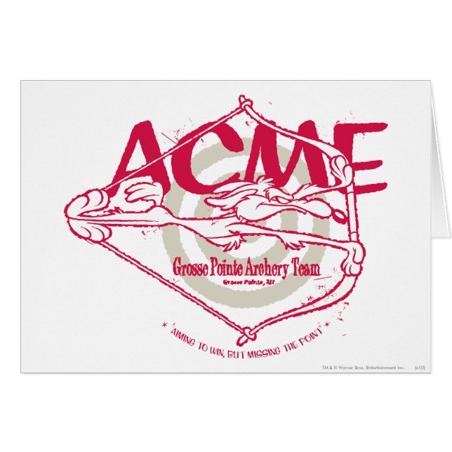 WILE E. COYOTE™ Grosse Pointe Archery Team (Front Horizontal)