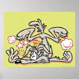 Wile E. Coyote Hard Landing Poster