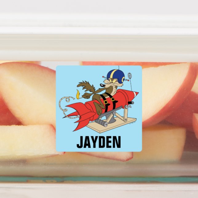 WILE E. COYOTE™ Launching Red Rocket | Add Name (Affixed)