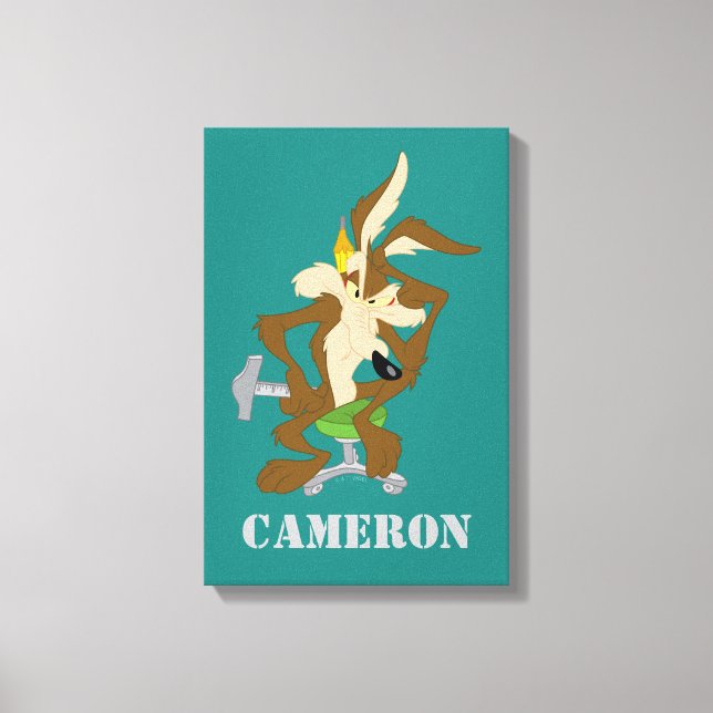 WILE E. COYOTE™ Planning Canvas Print (Front)