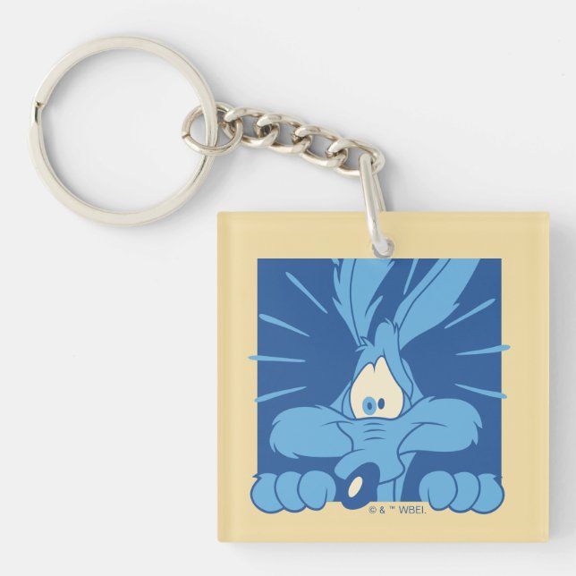 WILE E. COYOTE™ Shocked Expression Key Ring (Front)